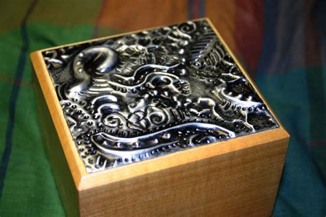 reprosse metal markings sw box|repousse metalwork.